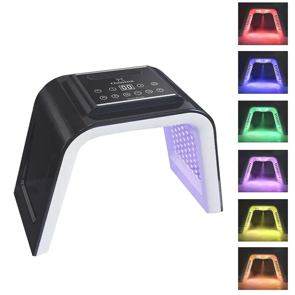 RadiantGlow 7-in-1 LED Facial Therapy System